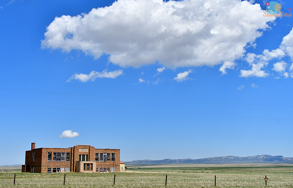 The abandoned Bosler Consolidated School, which graduated its last class in 1983.