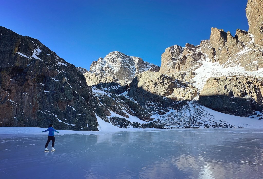Wild Ice Skating at Sky Pond